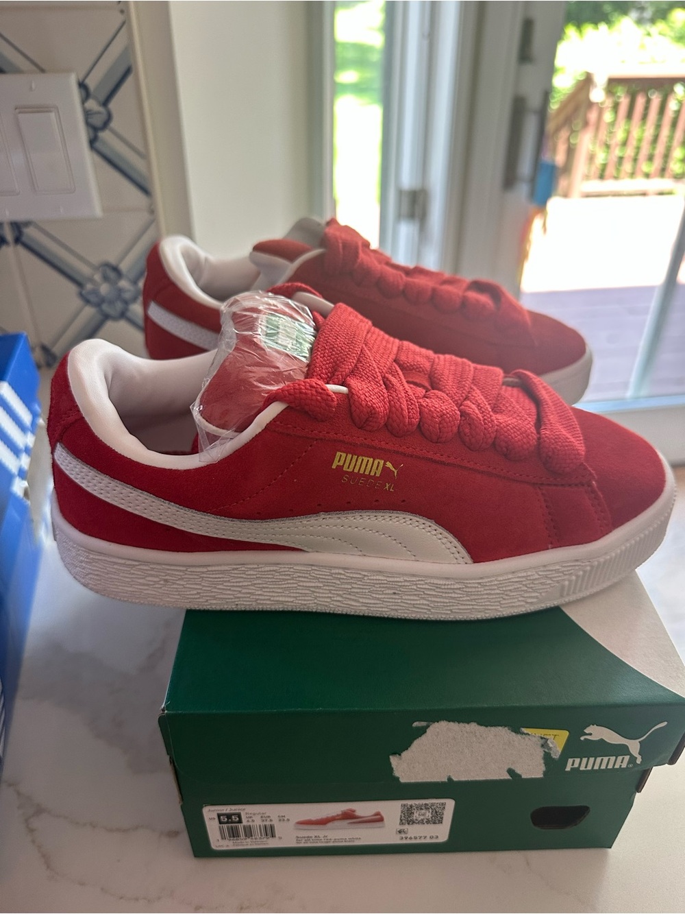 Puma Suede XL Red/White – Youth 5.5 / Women’s 7 – New in Box